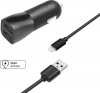 Set autonabíječky FIXED s 2xUSB výstupem a USB/Lightning